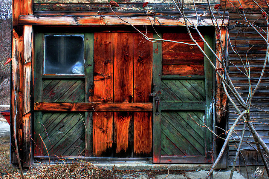Weathered Barn Door Photograph by Wayne King