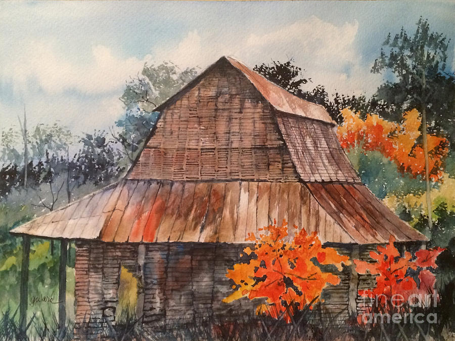 Barn Painting - Weathered Barn by Glen Ward Barn Painting - Weathered Barn by Glen Ward