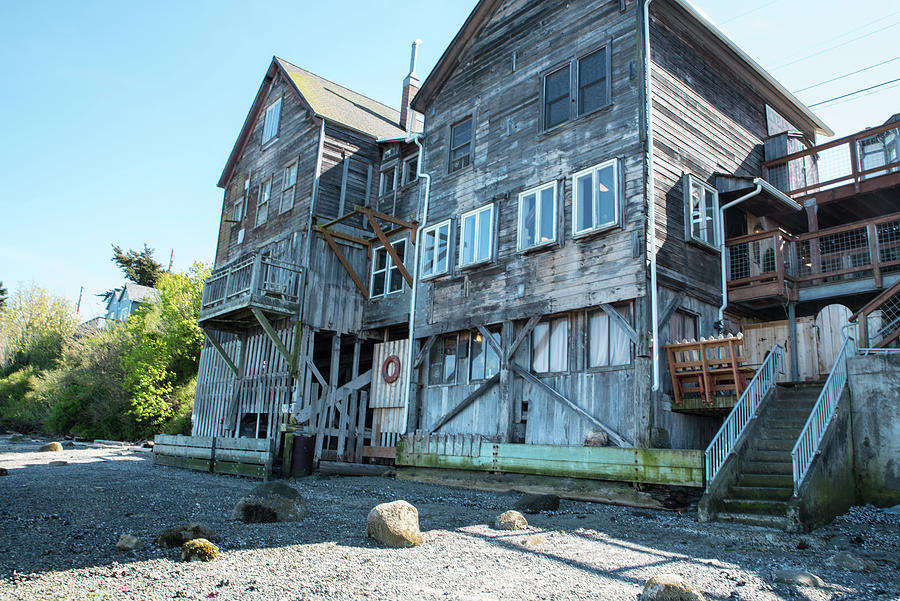 Weathered Building in Coupeville Photograph by Tom Cochran