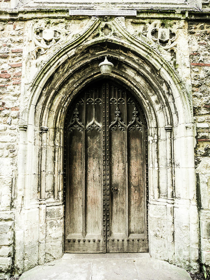 Weathered Church Door Photograph by Lexa Harpell