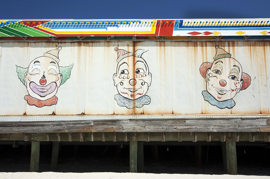 Weathered Clowns Photograph by Mary Haber