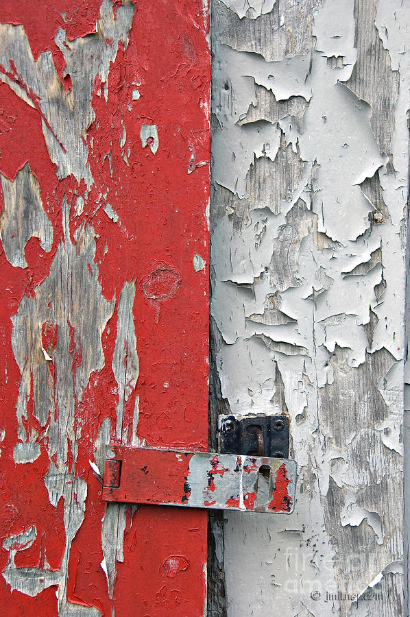 Red Photograph - Weathered by Jacqueline Milner