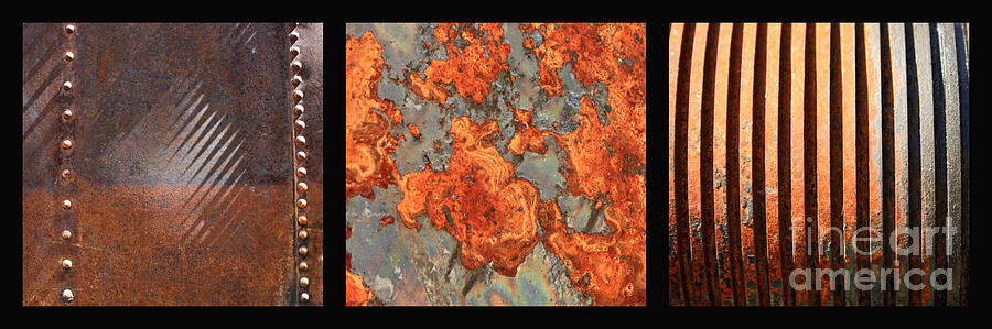 Weathered Metal Collage 2 Photograph by Carol Groenen