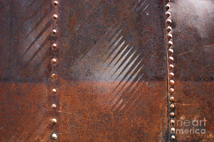 Weathered Metal Rivets Photograph by Carol Groenen