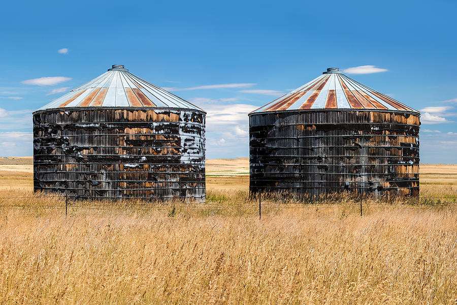 Weathered Old Bins Photograph by Todd Klassy