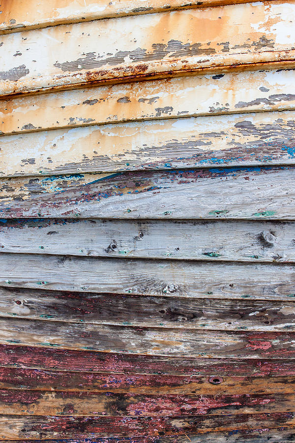 Boat Photograph - Weathered Paintwork by Chris Dale