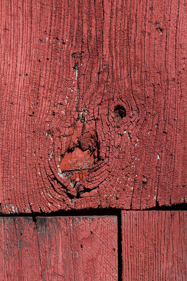 Weathered Red Barn Wood  Photograph by David Letts