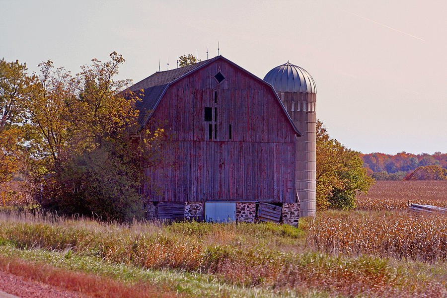 Weathered Wisconsin Barn Photograph by Kay Novy