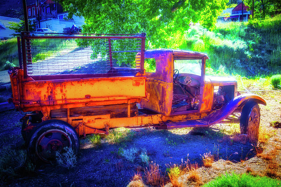 Weathered Yellow Truck Photograph by Garry Gay