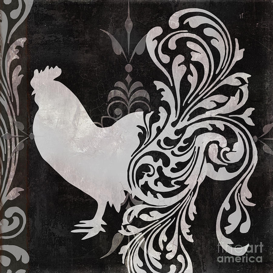 Rooster Painting - Weathervane I by Mindy Sommers