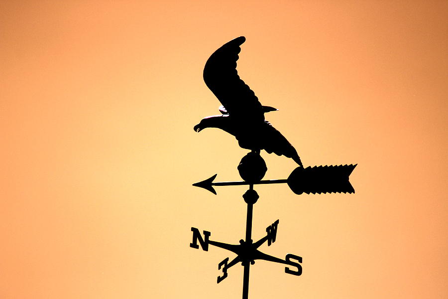 Weathervane in Sunset Colors Photograph by Colleen Cornelius