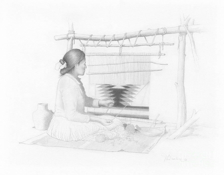 Weaver Drawing By James Bailey Fine Art America