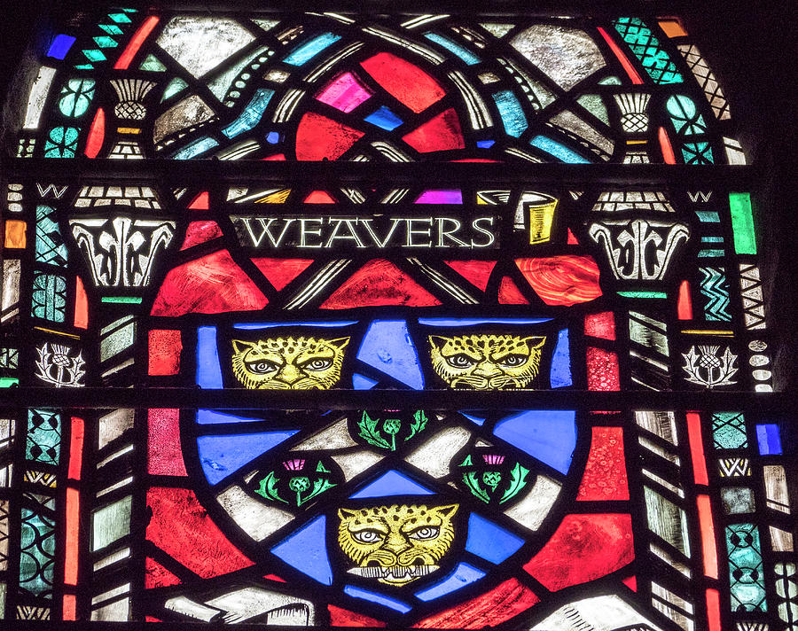 Weavers Stained Glass Photograph by Jean Noren