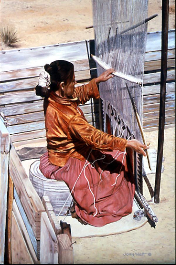 Weavers Tale Painting by John Watt Weavers Tale Painting by John Watt