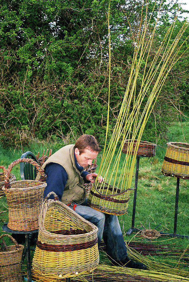 Basketry Photograph - Weaving With Willow by MichealAnthony 