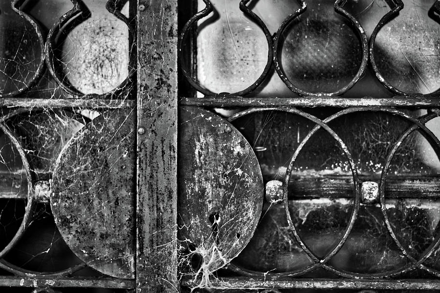 Web Covered Door Lock - La Recoleta Cemetery Photograph by Stuart Litoff