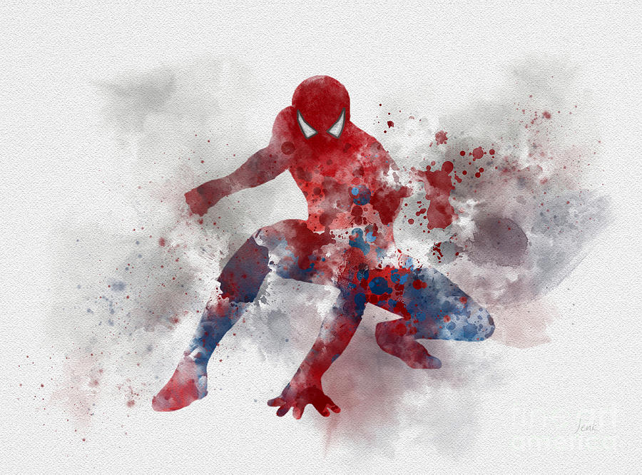 Spider-man Movie Mixed Media - Web Head by My Inspiration