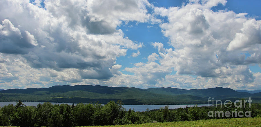 Webb Lake, Maine Panorama Photograph by Sandra Huston