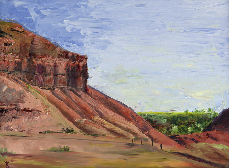 Weber Sandstone Painting by Nila Jane Autry