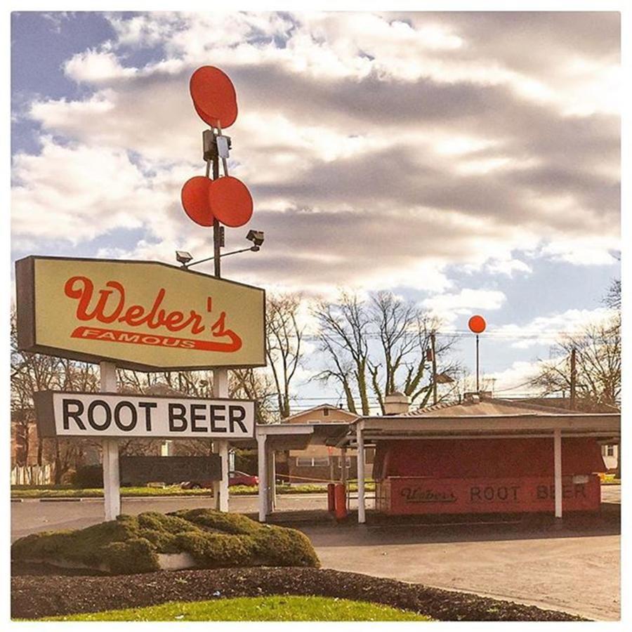 Architecture Photograph - Webers Root Beer #sign #signporn by Alexis Fleisig