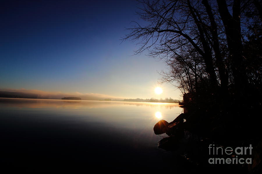 Webster Lake Morning Solitude   Photograph by Neal Eslinger