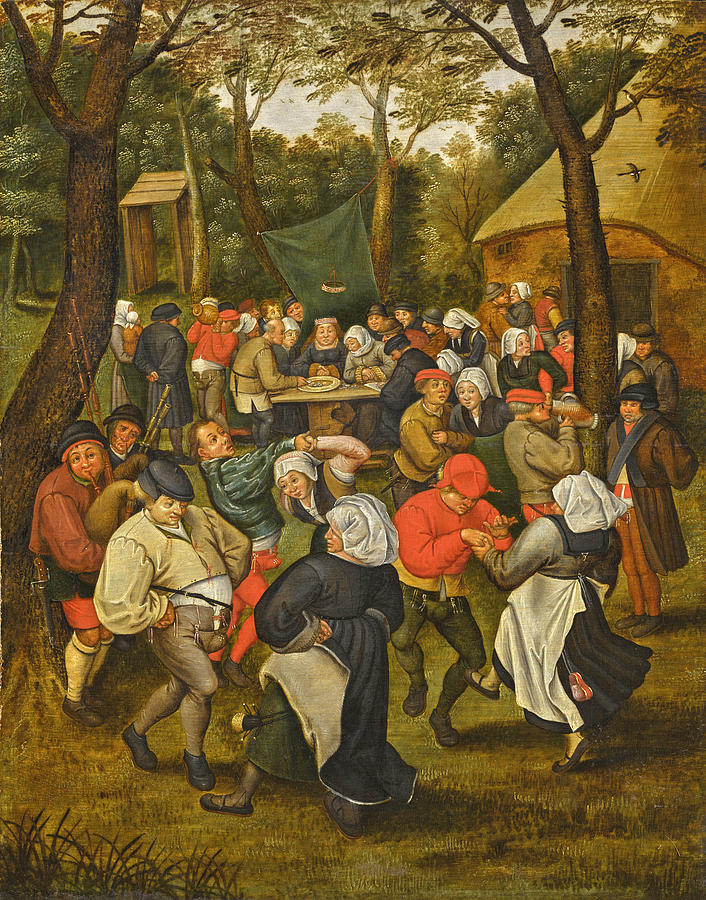 Wedding Dance in the Open Air Painting by Pieter Brueghel the Younger