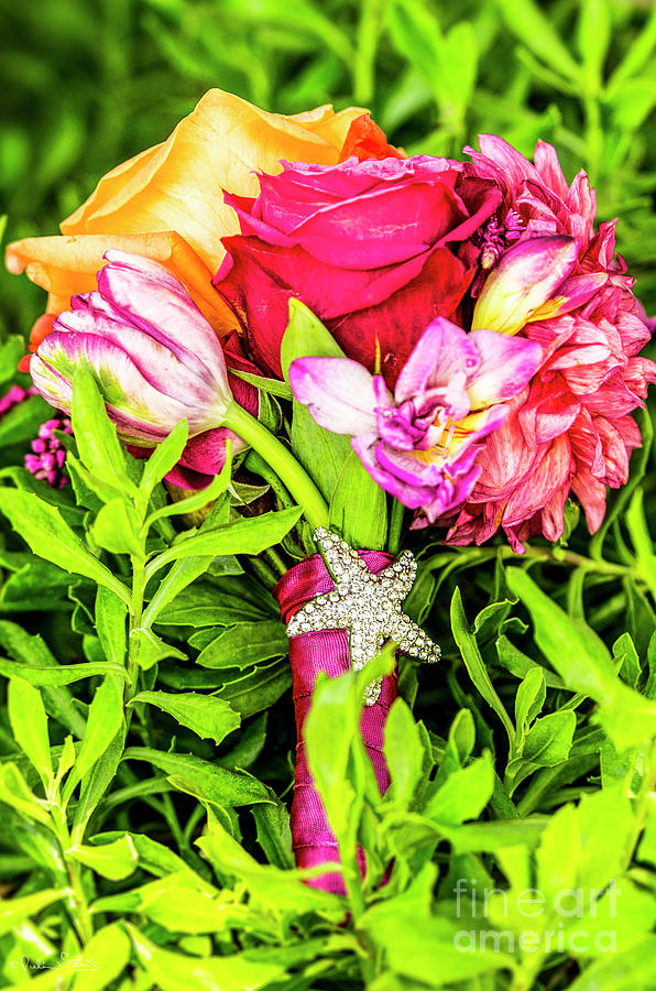 Wedding Day Flower Arrangement Photograph