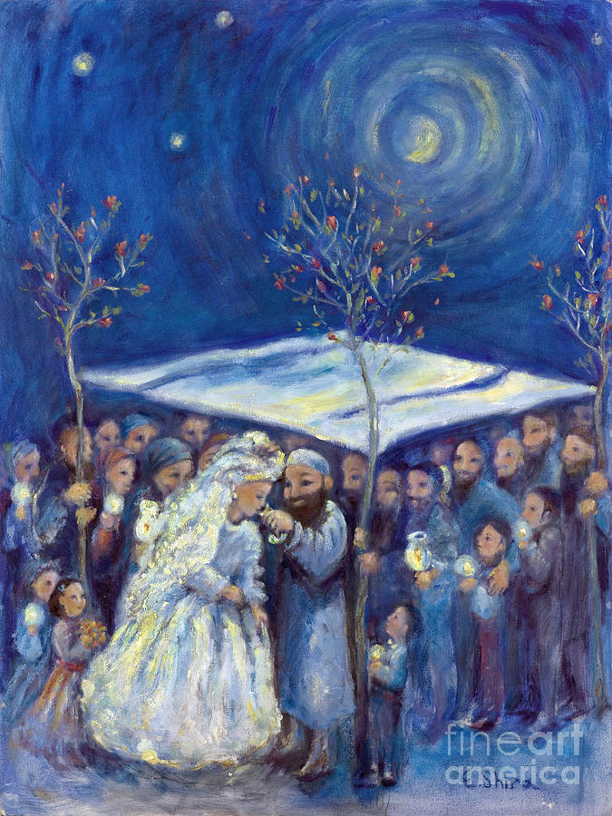 Wedding Painting - Wedding by Elisheva Shira