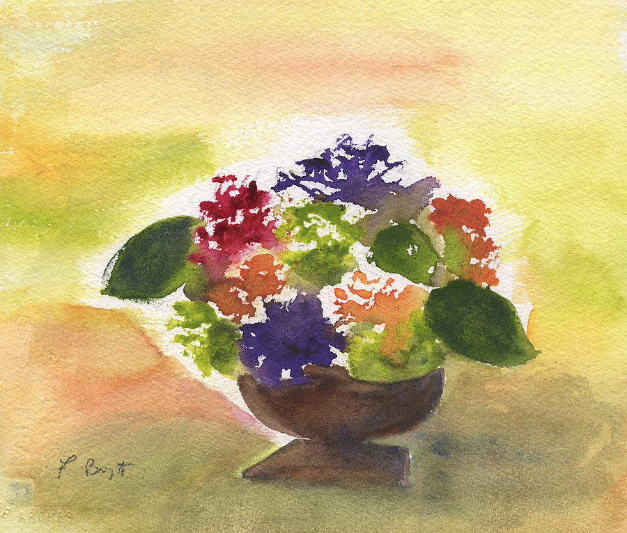 Wedding Flowers Painting by Frank Bright