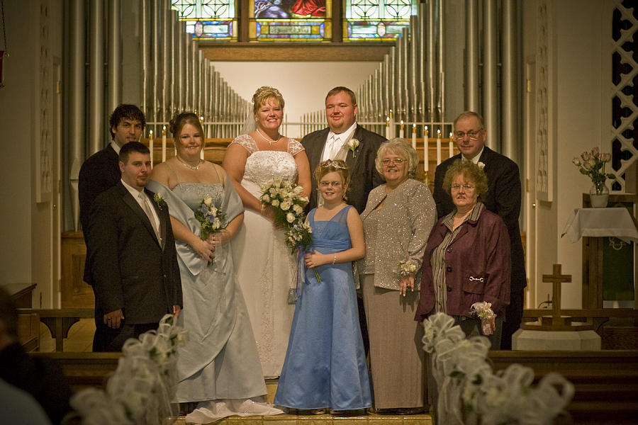 Wedding Photgraph Family Shot Photograph by David Ross - Pixels