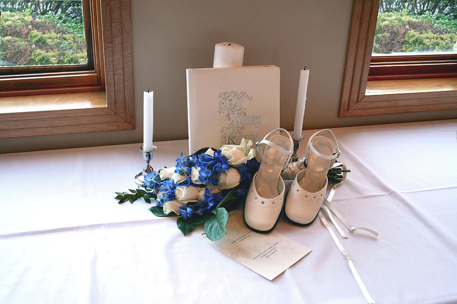Wedding shoes Photograph by Laura Smith