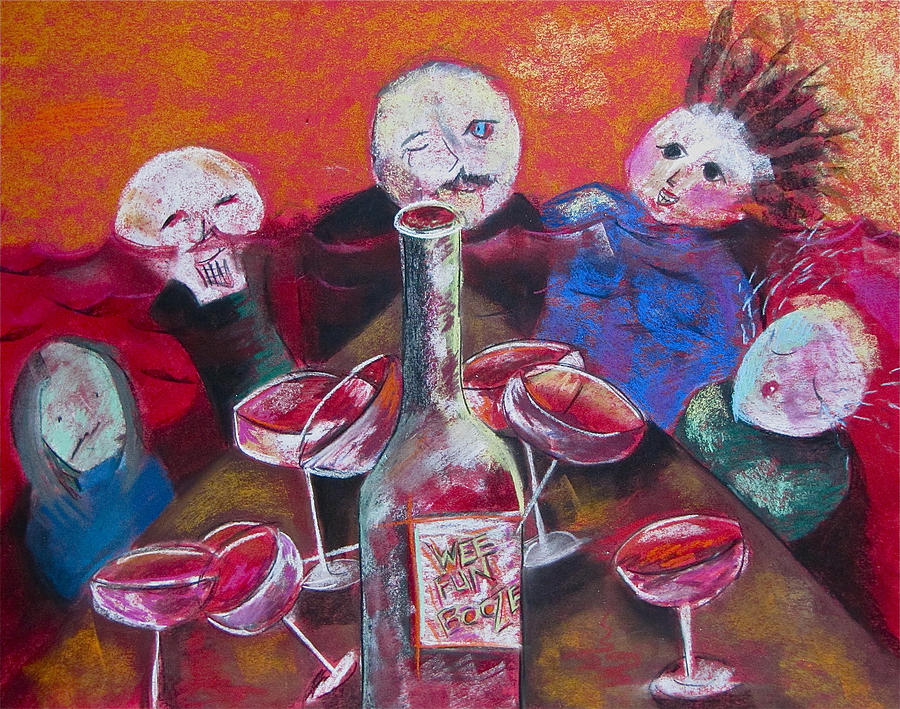 Wee Fun Booze Pastel by Tracey Levine
