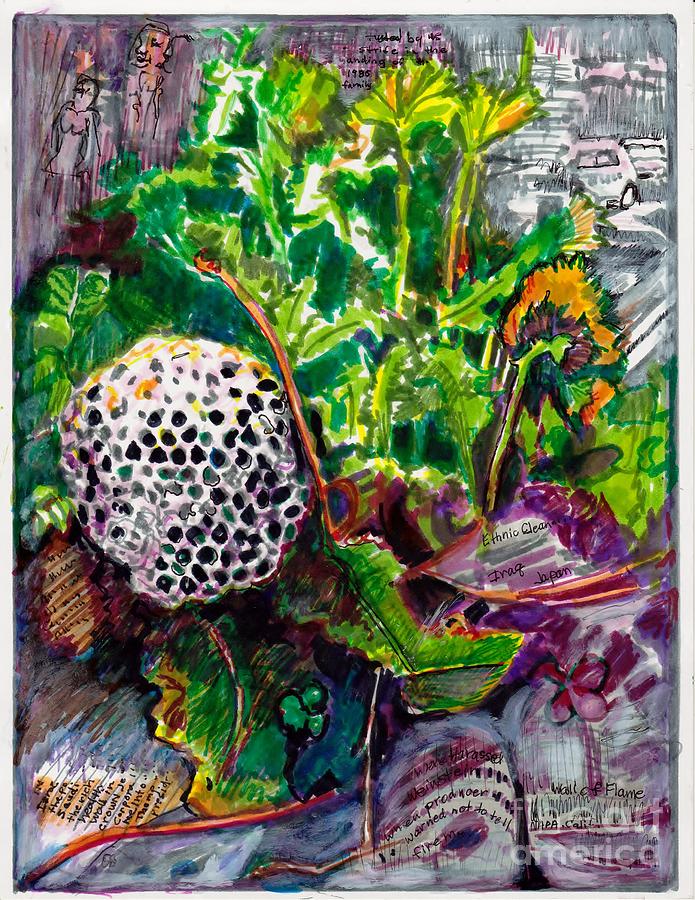 Weeds in the news Painting by Susan Brown Slizys art signature name ...