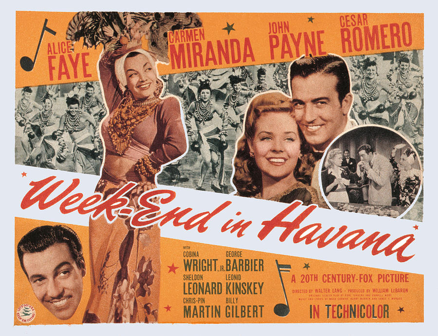 Week-end In Havana, Cesar Romero Photograph by Everett Week-end In Havana, Cesar Romero Photograph by Everett