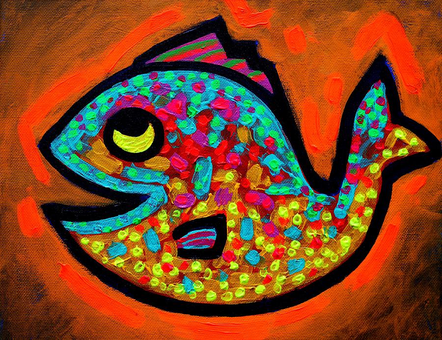 Fish Painting - Weekend Fish  by John  Nolan