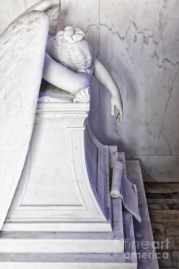 New Orleans Photograph - Weeping Angel, New Orleans 3 by Mary  Smyth