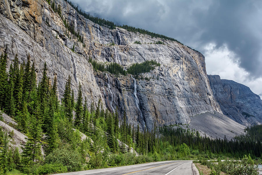 Banff National Park Photograph - Weeping Wall Banff National Park by Joan Carroll