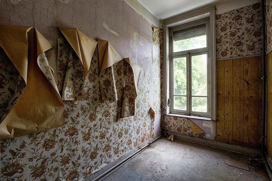 Weeping wallpaper - abandoned buildings Photograph by Dirk Ercken