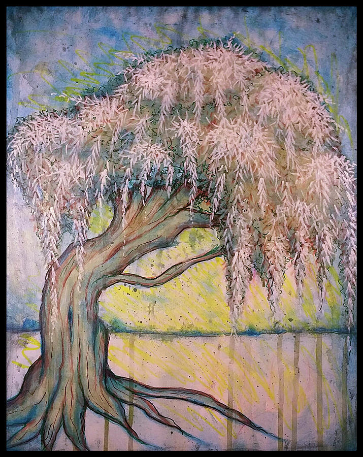 Weeping Willow Painting by Matt Mercer