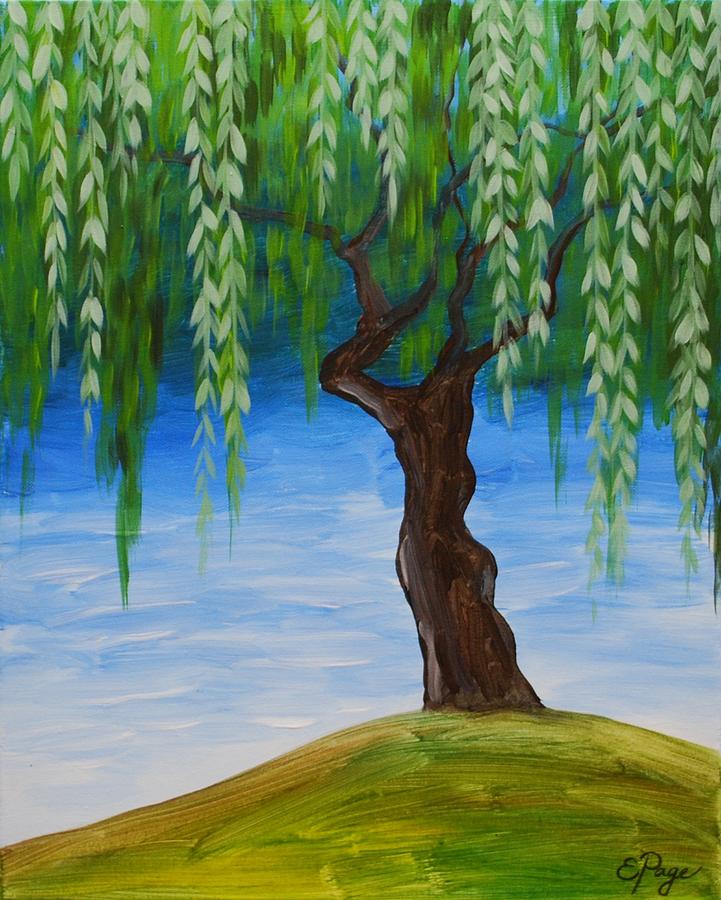 Weeping Willows Painting by Emily Page
