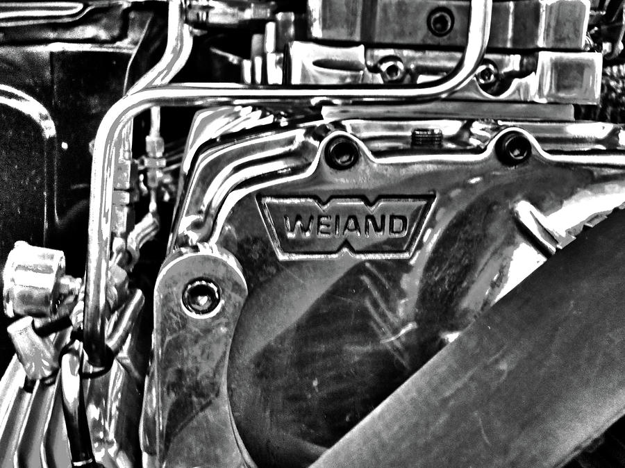 WEIAND Engine in Black and White Photograph by Bob LaForce Fine Art