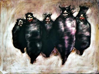Egyptian Book Of The Dead Mixed Media - Weight Of The Heart by Chester Elmore Egyptian Book Of The Dead Mixed Media - Weight Of The Heart by Chester Elmore