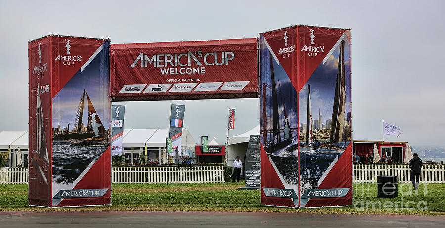 Welcome Americas Cup Photograph by Chuck Kuhn