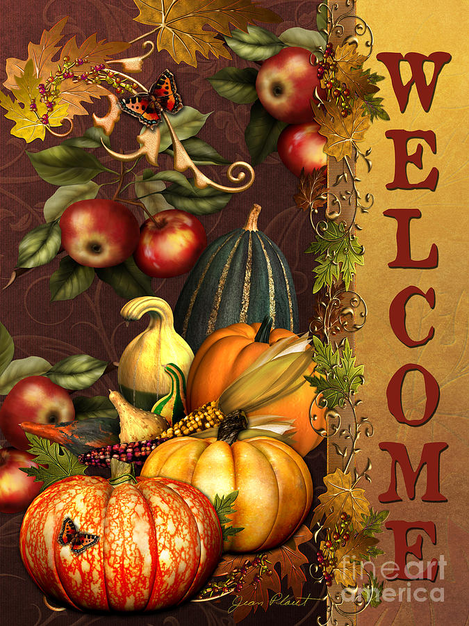 Welcome Fall-JP3576 Painting by Jean Plout