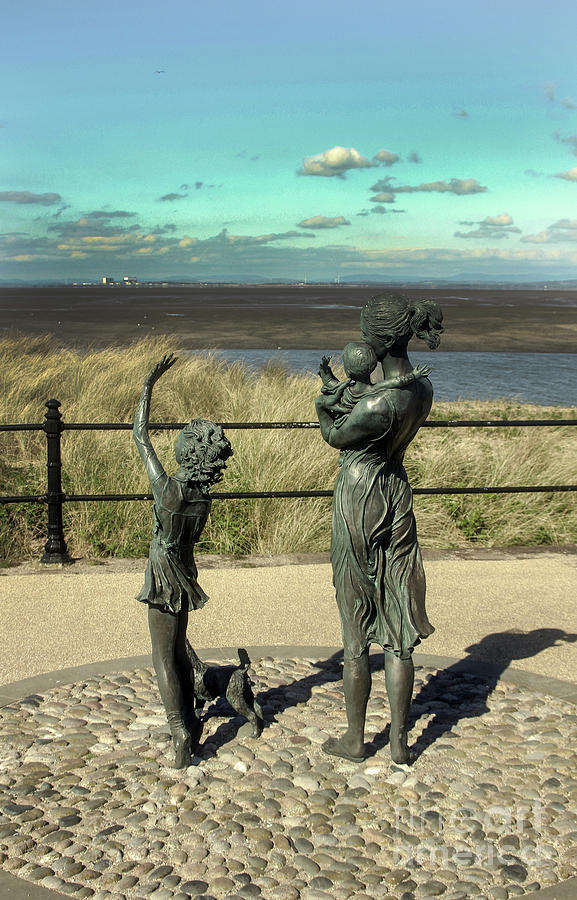 Welcome Home Statue by Anita Lafford on the promenade at Fleetwood - England Photograph by Doc Braham