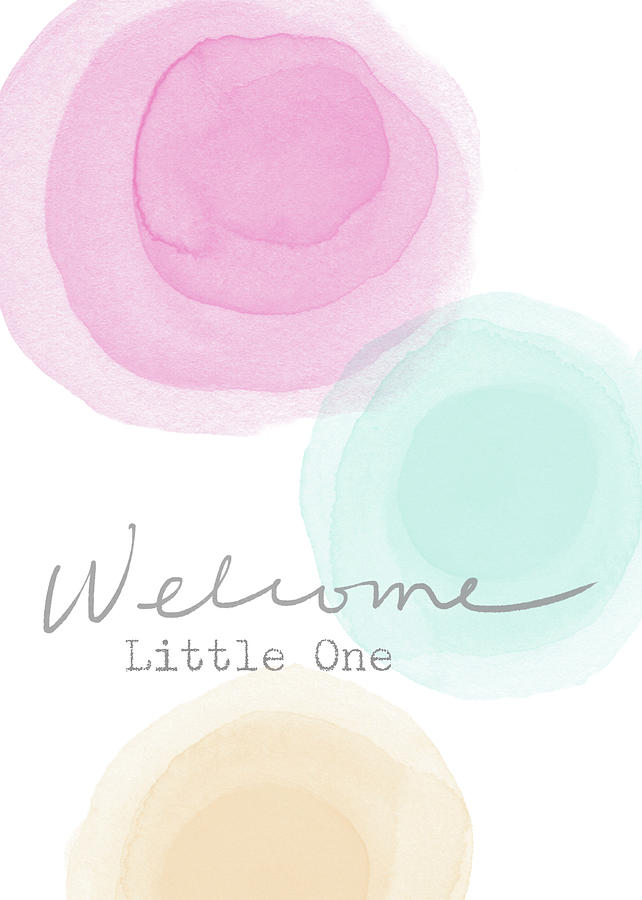 Welcome Little One- Art by Linda Woods Mixed Media by Linda Woods