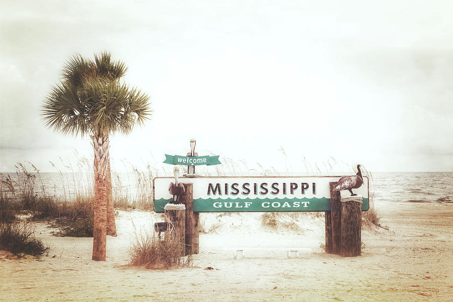 Welcome Mississippi Gulf Coast Photograph by Sennie Pierson