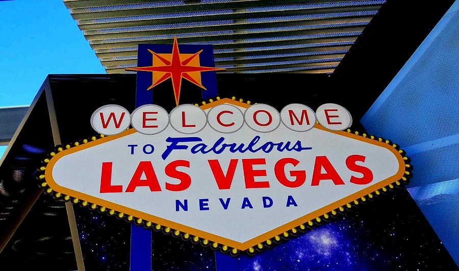 Las Vegas Photograph - Welcome Sign At Visitor Center by Randall Weidner
