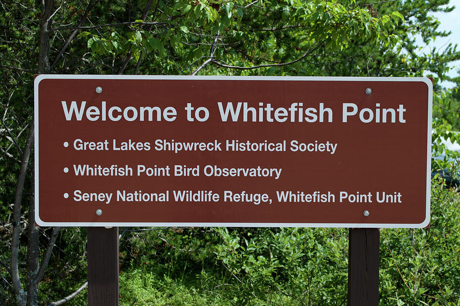 Welcome Signage Whitefish Point Light Station UP Michigan Photograph by Thomas Woolworth