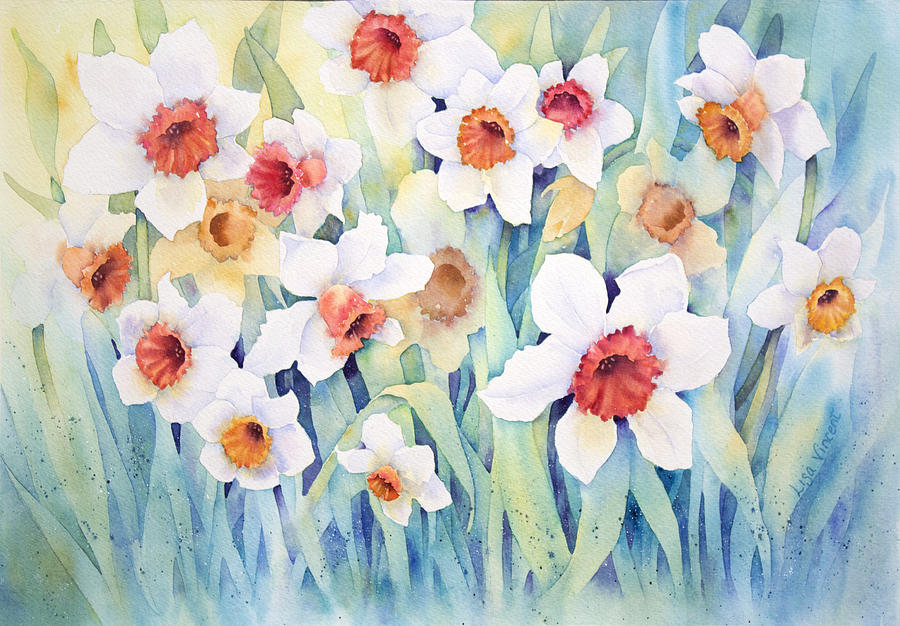 Welcome Spring Painting by Lisa Vincent